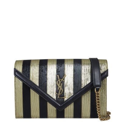 Saint Laurent Monogram Le Sept Chain Shoulder Bag Front with Strap