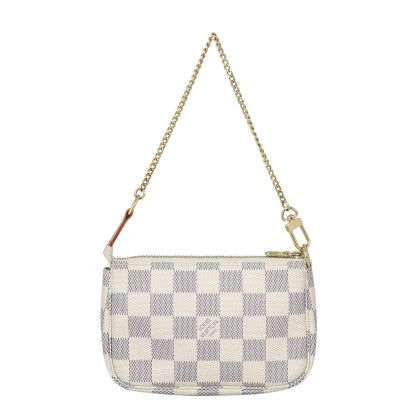Louis Vuitton Mini Pochette Accessories Damier Azur Front
