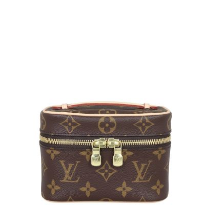 Louis Vuitton Nice Nano Toiletry Pouch Monogram Front