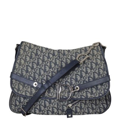 Dior Trotter Flap Messenger Bag Front with Strap
