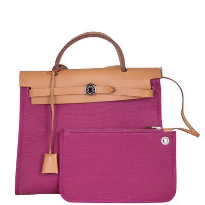 Hermes Herbag Zip 31 Bag Front with Pouch