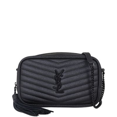 Saint Laurent Lou Mini Camera Bag Front with Strap