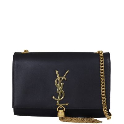 Saint Laurent Kate Tassel Chain Bag Small Front Showing Strap