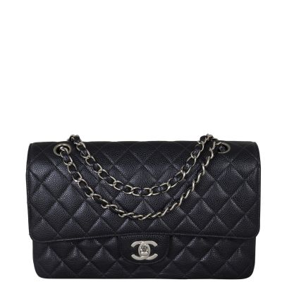 Chanel Classic Double Flap Medium Front Showing Chain