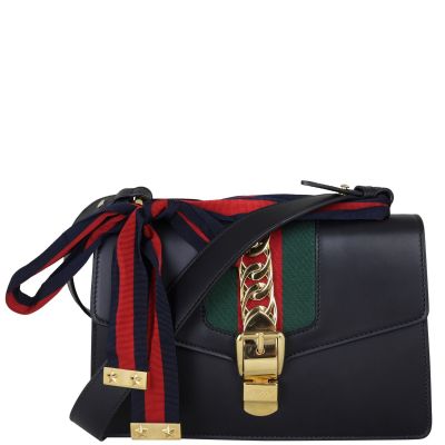 Gucci Sylvie Small Shoulder Bag Front With Strap