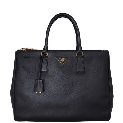 Prada Saffiano Lux Galleria Double Zip Tote Large Front