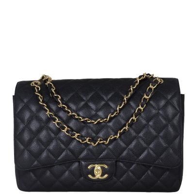 Chanel Classic Double Flap Jumbo Front With Chain