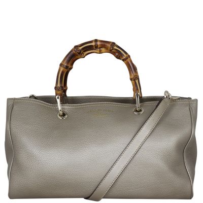 Gucci Bamboo Shopper Tote Large Front With Strap