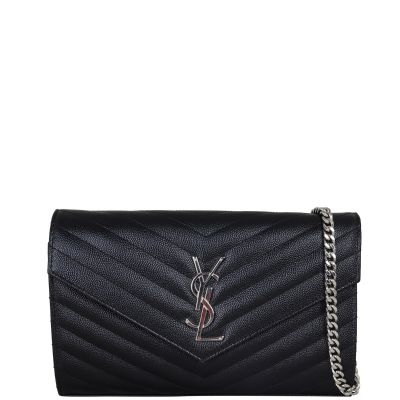Saint Laurent Cassandre Chain Wallet Front With Chain