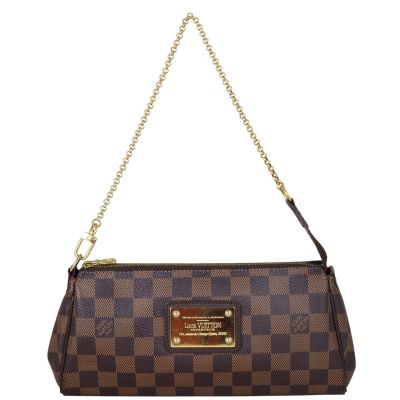 Louis Vuitton Eva Pochette Damier Ebene Front 