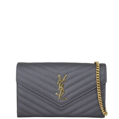 Saint Laurent Envelope Chain Wallet Front With Chain