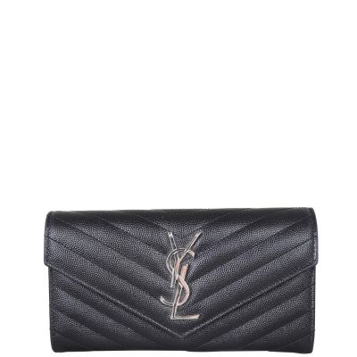 Saint Laurent Cassandre Large Flap Wallet Front