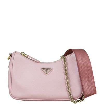Prada Re-edition 2005 Saffiano Shoulder Bag Front With Strap
