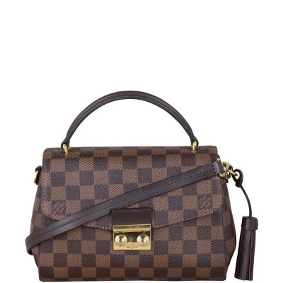 Louis Vuitton Croisette Damier Ebene Front With Strap