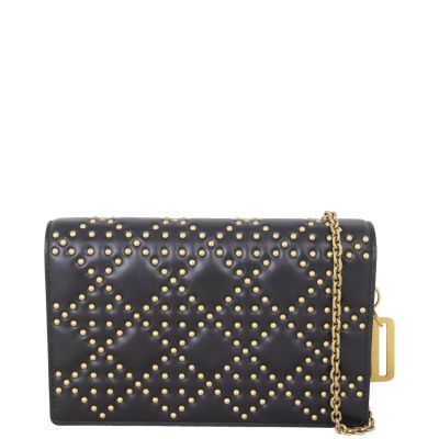 Dior Lady Dior Studded Wallet on Chain