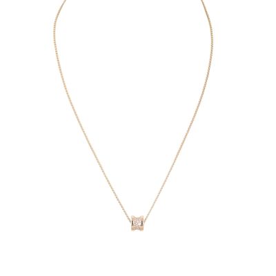 Bvlgari B.Zero1 18k Rose Gold Diamond Necklace