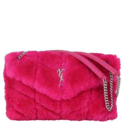 Saint Laurent Loulou Shearling Small