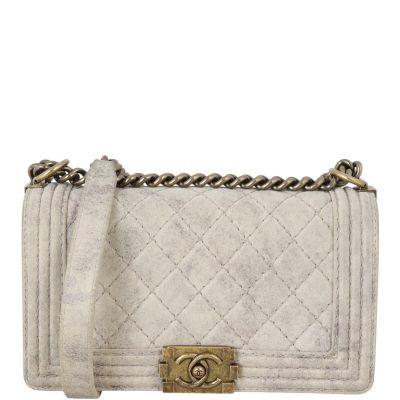 Chanel Boy Old Medium Distressed Suede