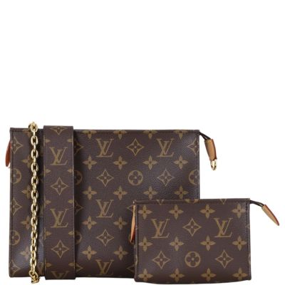Louis Vuitton Toiletry Pouch On Chain Monogram with Bandouliere Strap