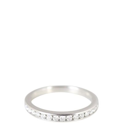 Tiffany & Co Setting Half Circle Diamond Wedding Band 2.5mm