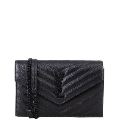 Saint Laurent Cassandre Envelope Chain Wallet