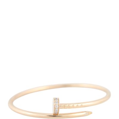 Cartier Juste un Clou Bracelet 18k Rose Gold Diamond Small