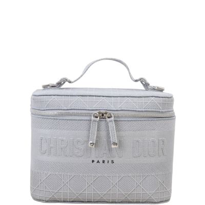 Dior D-Lite Cannage Canvas Vanity Case