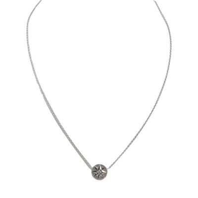 Dior Rose des Vents Diamond Mother-of-Pearl 18k White Gold Necklace