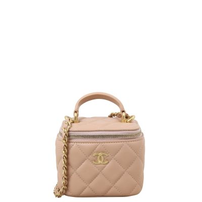 Chanel Top Handle Vanity Case Chain Bag Mini