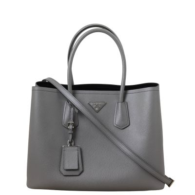 Prada Saffiano Cuir Double Bag Large
