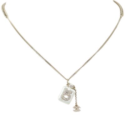 Chanel No.5 Crystal Perfume Bottle Necklace