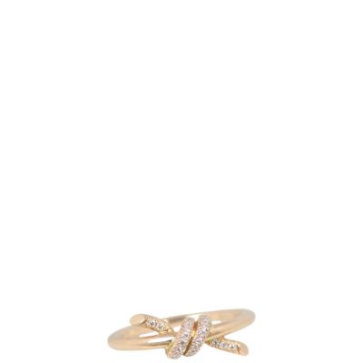 Tiffany & Co. Knot 18k Rose Gold Diamond Ring