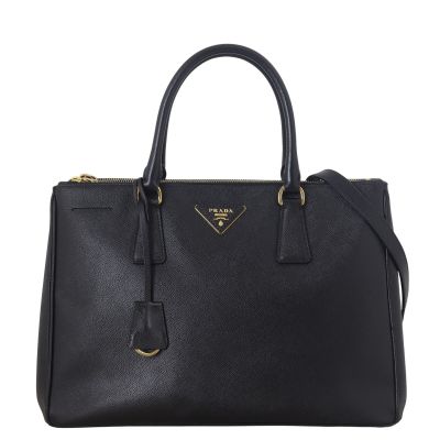 Prada Saffiano Lux Galleria Double Zip Tote Medium