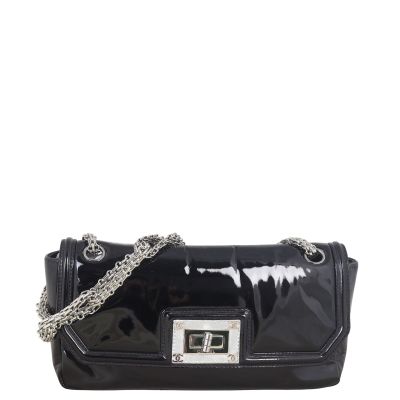 Chanel Mademoiselle Lock Patent Chain Bag