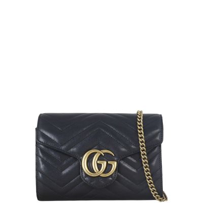 Gucci GG Marmont Matelasse Chain Wallet