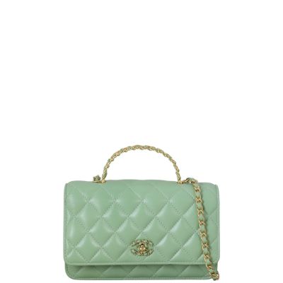 Chanel Logo Top Handle Wallet on Chain