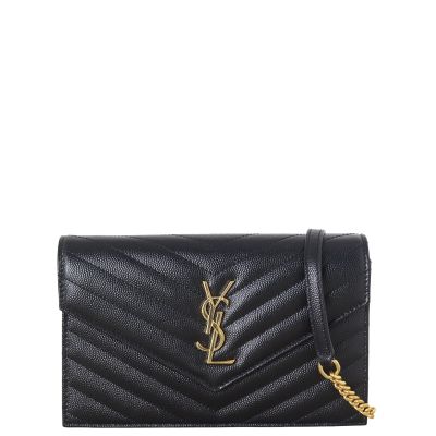 Saint Laurent Cassandre Envelope Chain Wallet
