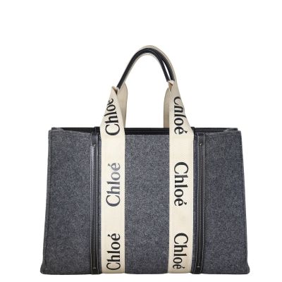 Chloe Woody Tote Bag Large Felt