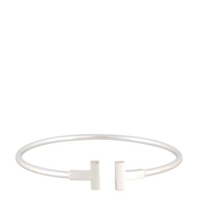 Tiffany & Co Tiffany T Wire 18k White Gold Bracelet