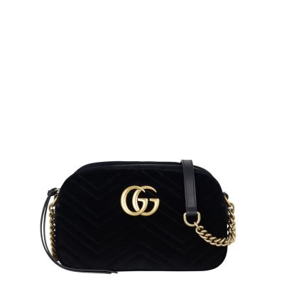 Gucci GG Marmont Velvet Small Camera Bag