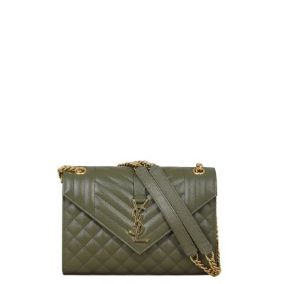 Saint Laurent Monogram Mix Matelasse Envelope Chain Bag Medium