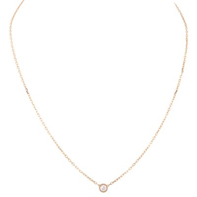 Cartier D’Amour Diamond 18k Rose Gold Necklace Small