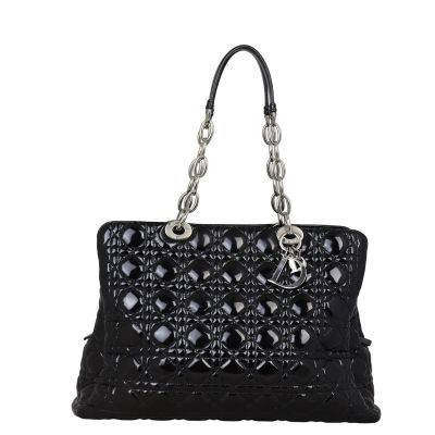 Dior Cannage Shopping Tote Patent