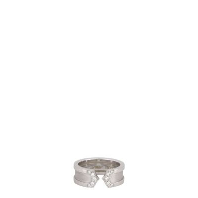Cartier C2 Diamond 18k White Gold Ring