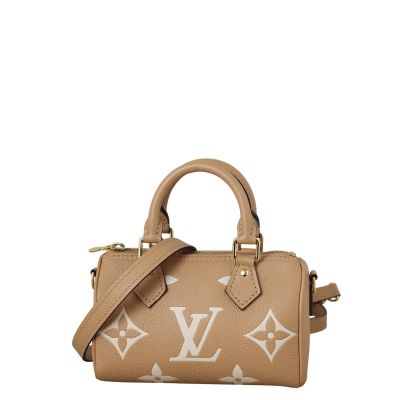 Louis Vuitton Nano Speedy Monogram Empreinte Giant Bicolour