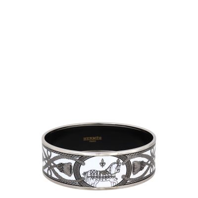 Hermes Grand Apparat Enamel Wide Bangle
