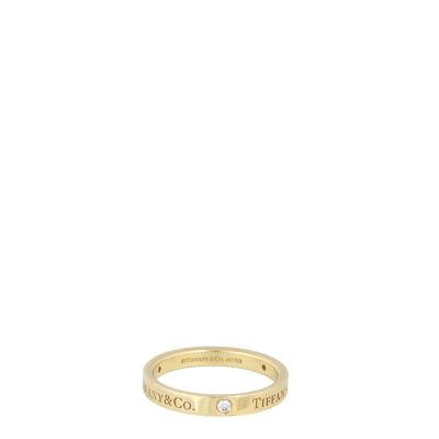 Tiffany & Co. Diamond 18k Yellow Gold Band Ring