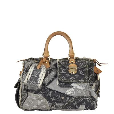 Louis Vuitton Speedy 30 Monogram Denim Patchwork