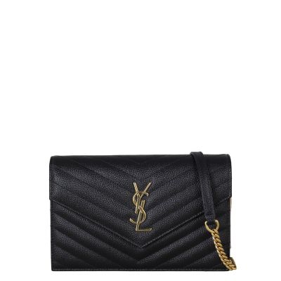 Saint Laurent Cassandre Envelope Chain Wallet