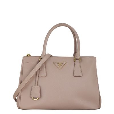Prada Saffiano Lux Galleria Double Zip Tote Small